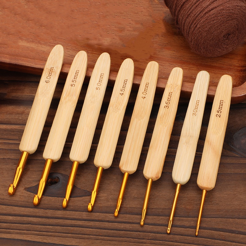 Bamboo Wooden Handle Crochet H - Cotton Embroidery Thread Skeins review and price
