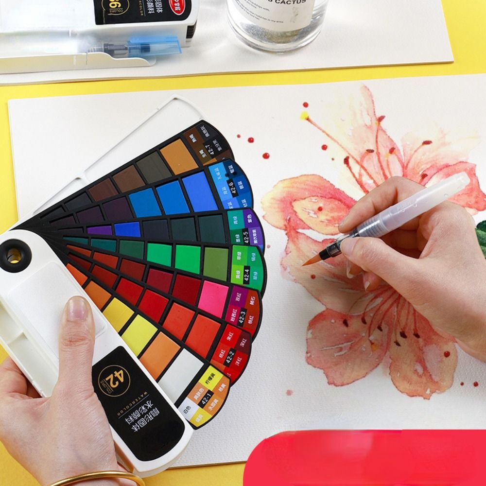 Folding Watercolor Paint Set w - Craft Tools review and price