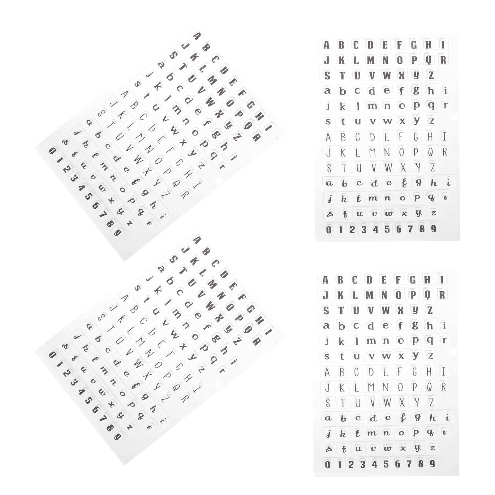4Pcs Transparent Silicone Alph - Clear Silicone Stamps For Card Making review and price